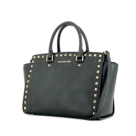 sac michael kors selma noir clouté|MICHAEL Michael Kors SELMA .